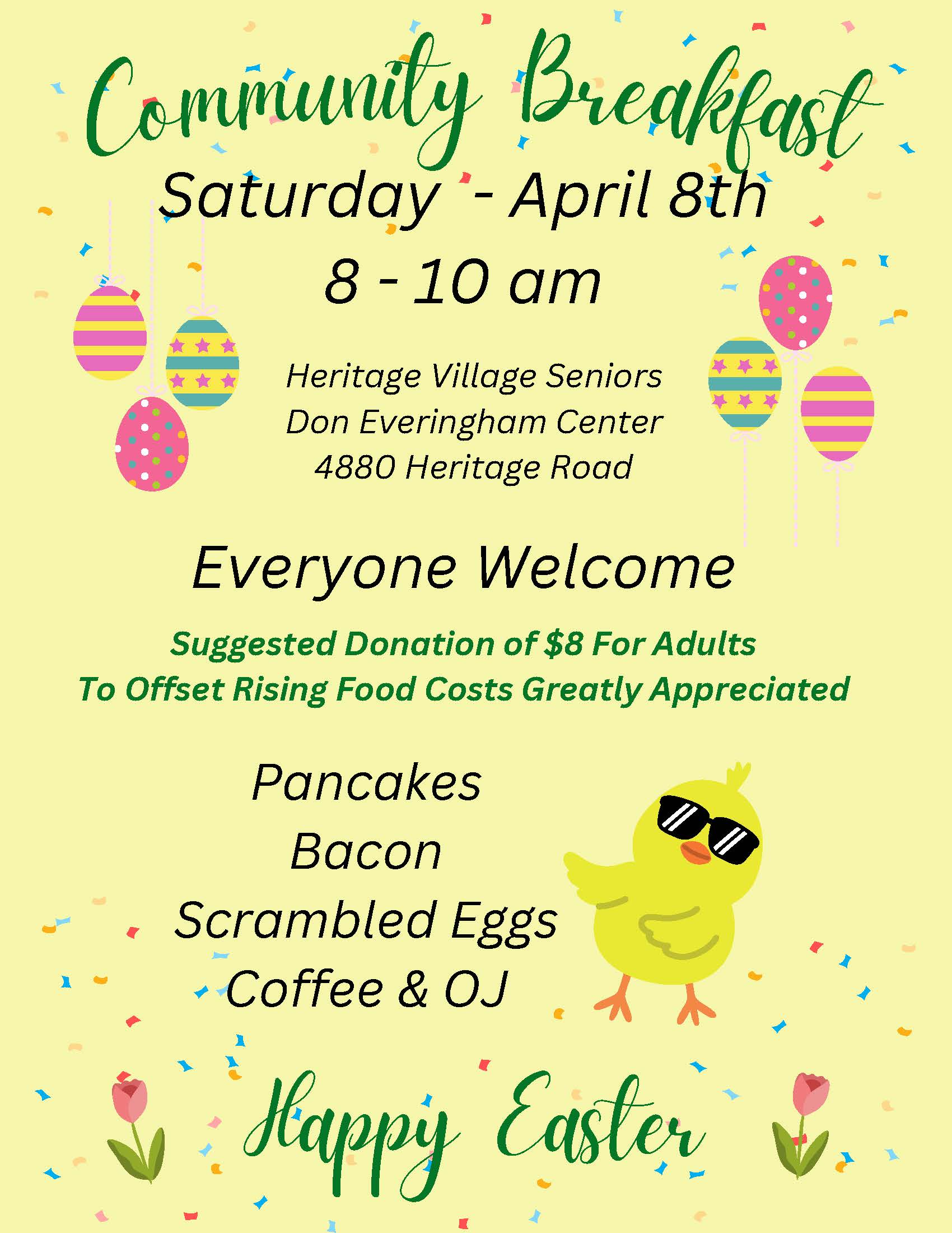 2023 HVS Seniors April Breakfast